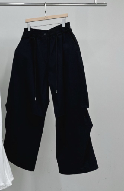 NOB韓國東大門代購女士新品時尚熱賣職業人氣休閑褲含腰繩NOB休閑褲圖色3