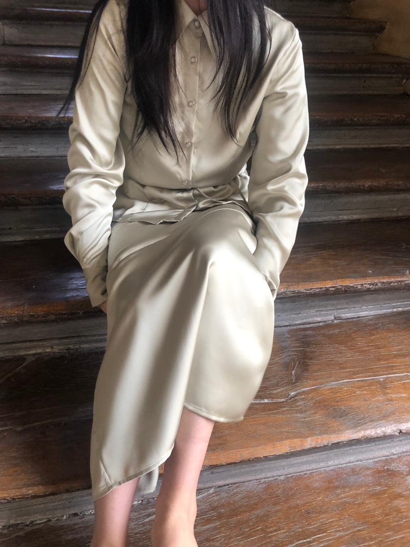 NOPROBLEM韓國代購女裝新品休閑時尚推薦襯衫蕾絲衫含腰繩NOPROBLEM襯衫/蕾絲衫