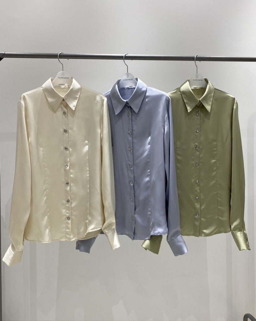 NOPROBLEM韓國代購女裝新品休閑時尚推薦襯衫蕾絲衫含腰繩NOPROBLEM襯衫/蕾絲衫