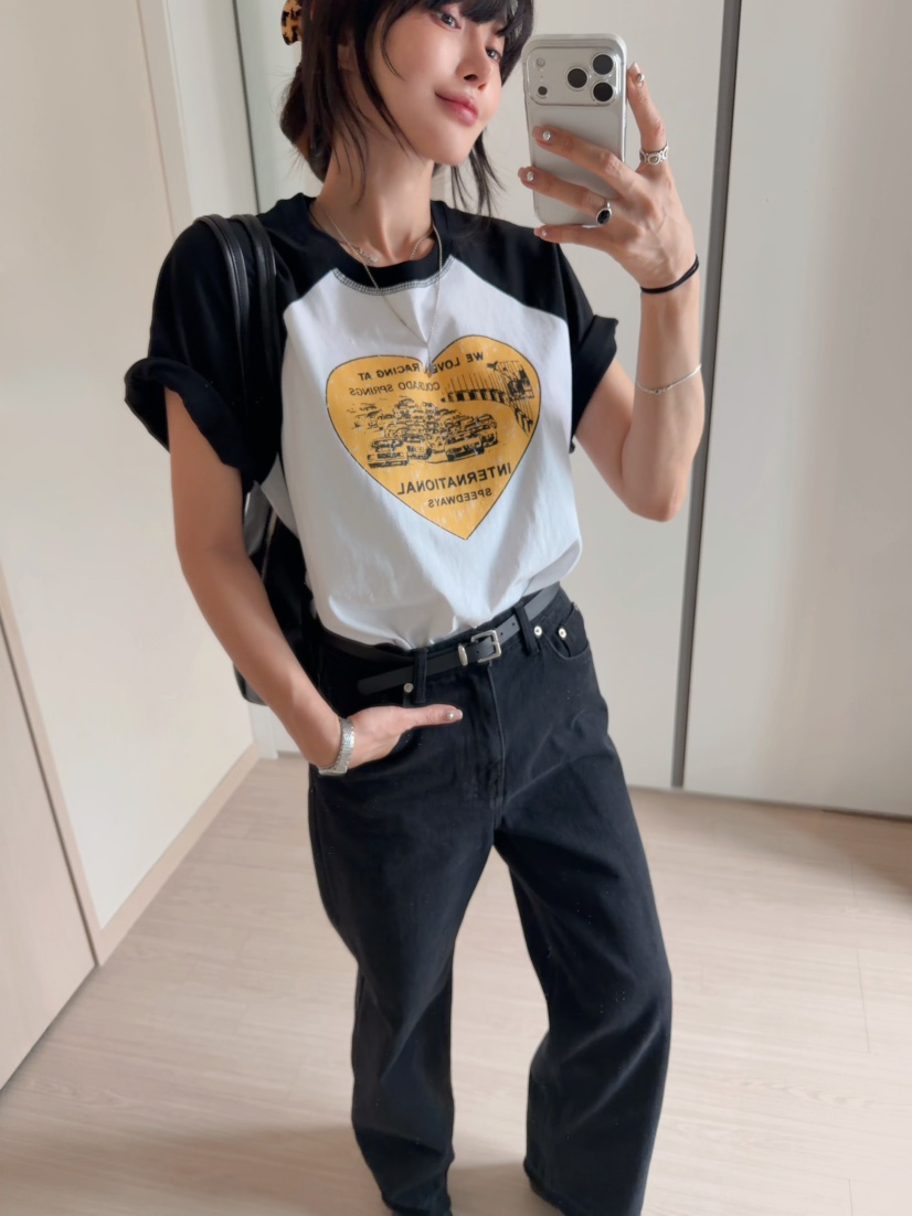 MORAN/MOSCO/SUGAR CASE韓國東大門直郵女裝新款推薦T恤插肩袖MORAN/MOSCO/SUGAR CASET恤