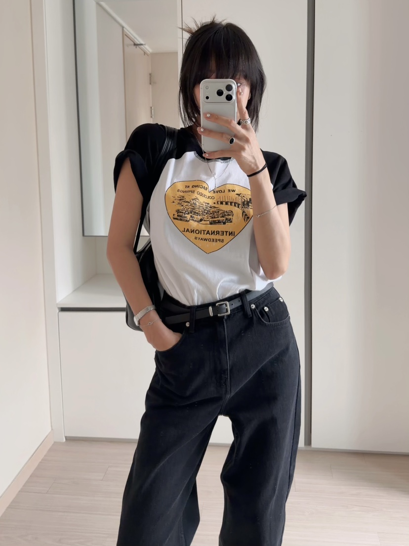 MORAN/MOSCO/SUGAR CASE韓國東大門直郵女裝新款推薦T恤插肩袖MORAN/MOSCO/SUGAR CASET恤