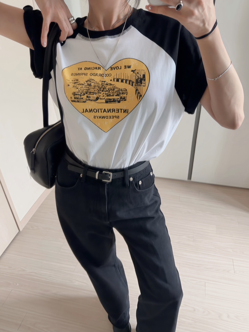 MORAN/MOSCO/SUGAR CASE韓國東大門直郵女裝新款推薦T恤插肩袖MORAN/MOSCO/SUGAR CASET恤