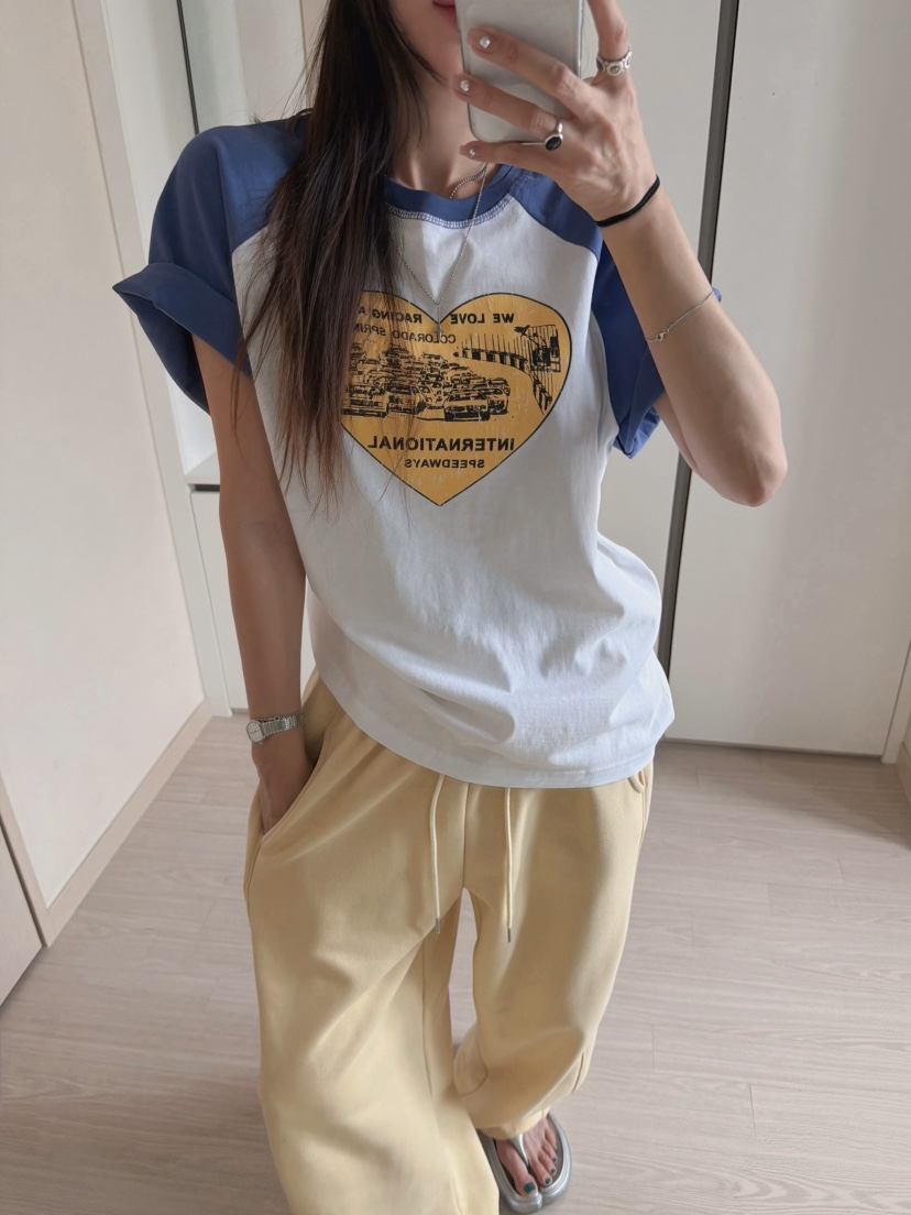 MORAN/MOSCO/SUGAR CASE韓國東大門直郵女裝新款推薦T恤插肩袖MORAN/MOSCO/SUGAR CASET恤