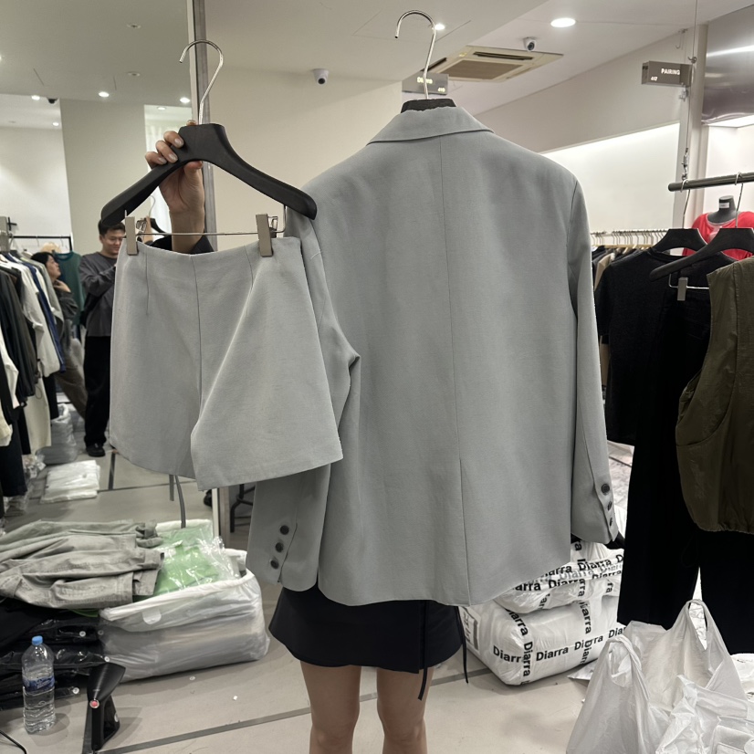 DIARRA韓國直郵實拍女士新款26春夏休閑推薦套裝兩件套口袋DIARRA套裝