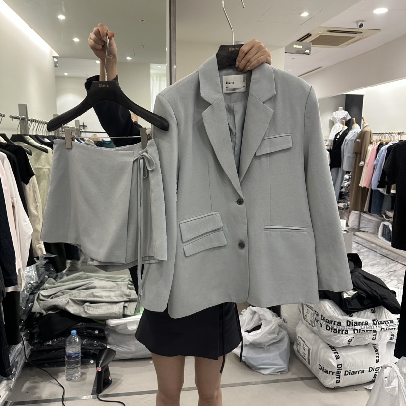 DIARRA韓國直郵實拍女士新款26春夏休閑推薦套裝兩件套口袋DIARRA套裝圖色1