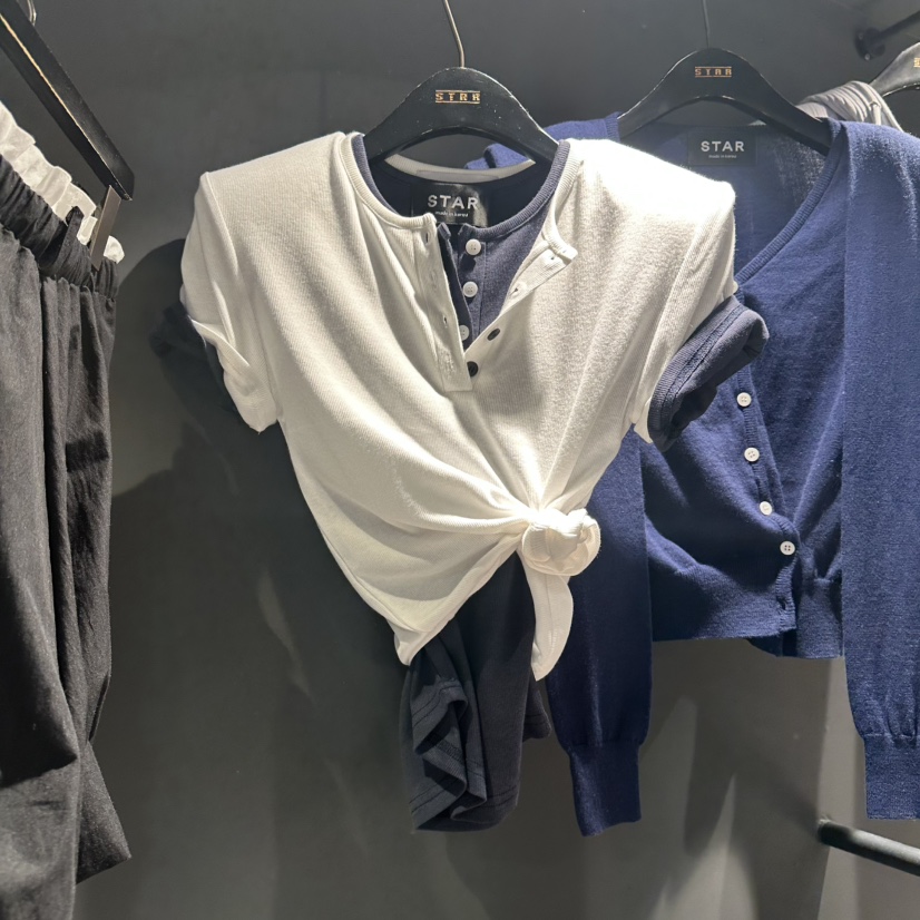 STAR-L韓國直郵實拍女裝新款人氣職業26春夏T恤不含內搭STAR-LT恤圖色5