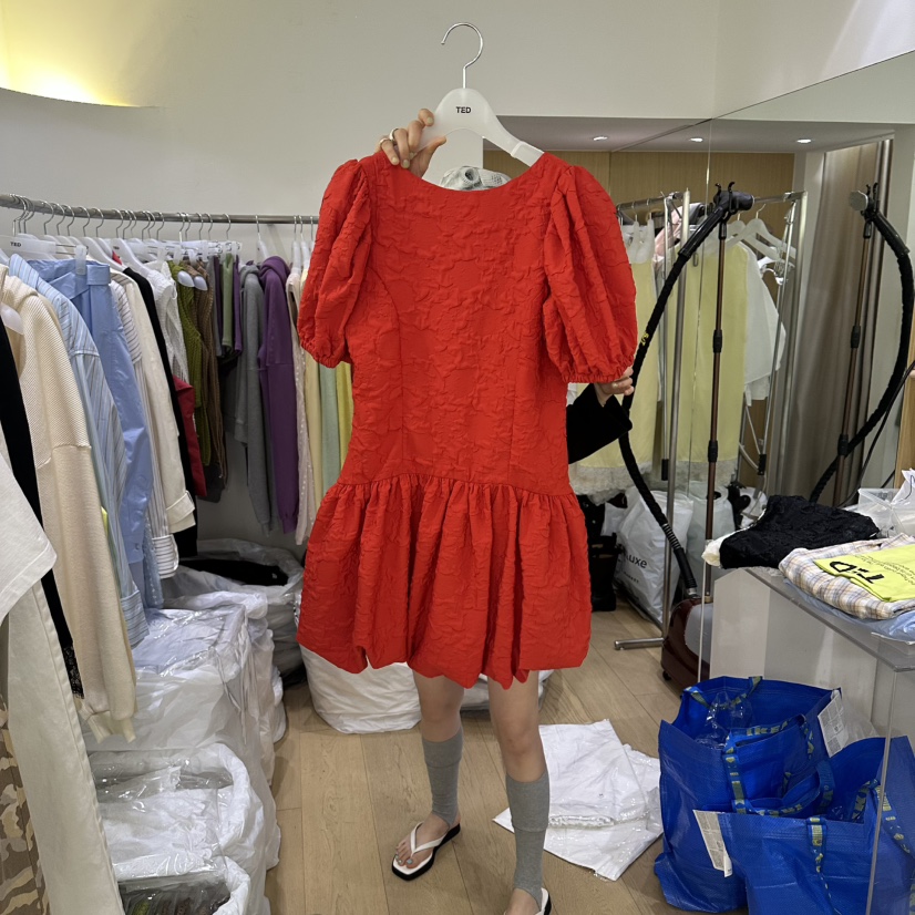 TED韓國東大門直郵女士新品熱賣推薦26春夏人氣連衣裙南瓜裙TED連衣裙圖色3