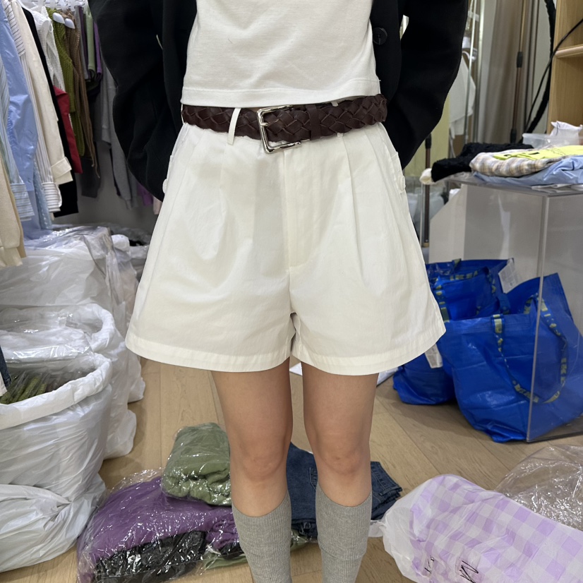 TED韓國直郵女裝新款推薦休閑職業26春夏短褲不含腰帶口袋TED短褲圖色2