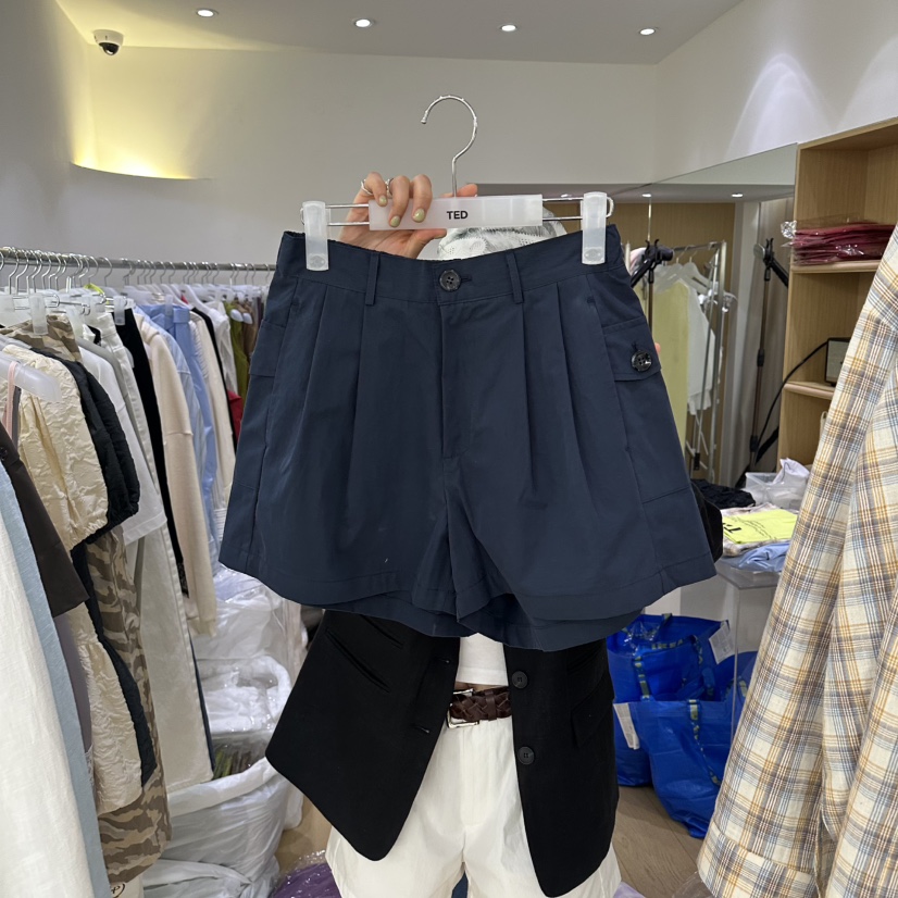 TED韓國直郵女裝新款推薦休閑職業26春夏短褲不含腰帶口袋TED短褲圖色3