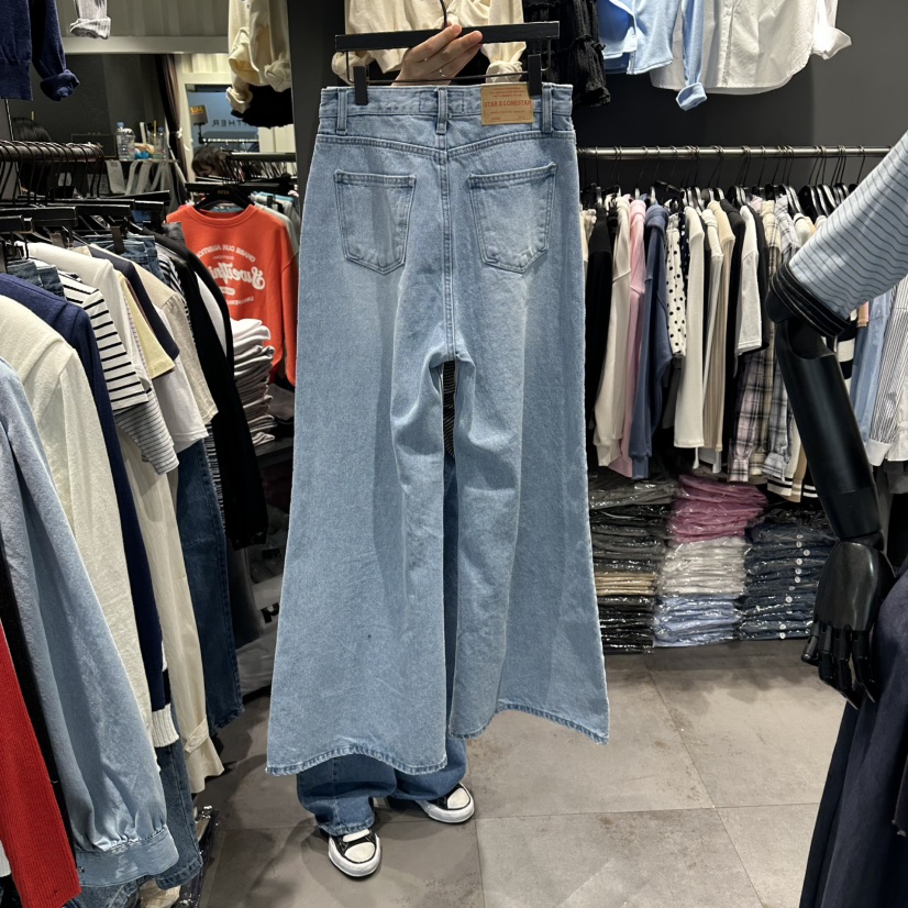 STAR-L韓國代購女裝新款休閑人氣時尚26春夏職業牛仔褲口袋STAR-L牛仔褲