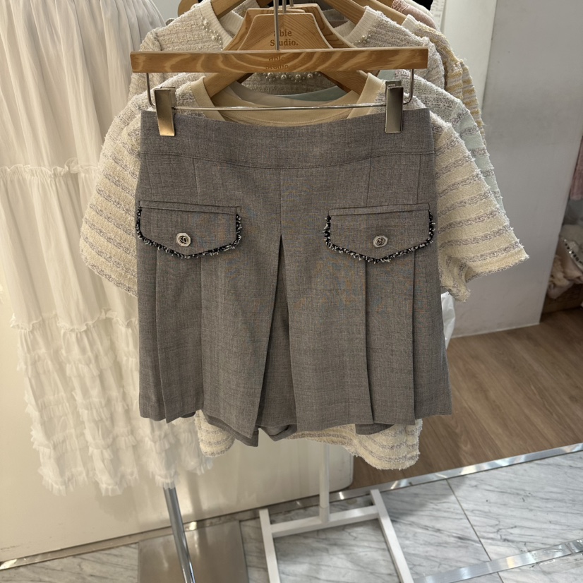 ABLESTUDIO韓國東大門代購女士新品26春夏職業人氣熱賣短褲ABLESTUDIO短褲圖色3