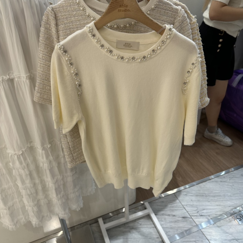 ABLESTUDIO韓國直郵女裝新品時尚26春夏休閑熱賣人氣針織衫ABLESTUDIO針織衫圖色1