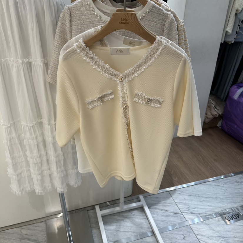 ABLESTUDIO韓國東大門直郵女士新品休閑26春夏人氣針織衫ABLESTUDIO針織衫圖色2