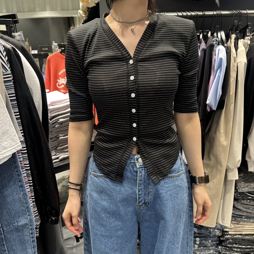 STAR-L韓國代購女士新品推薦休閑時尚職業熱賣26春夏T恤STAR-LT恤圖色4