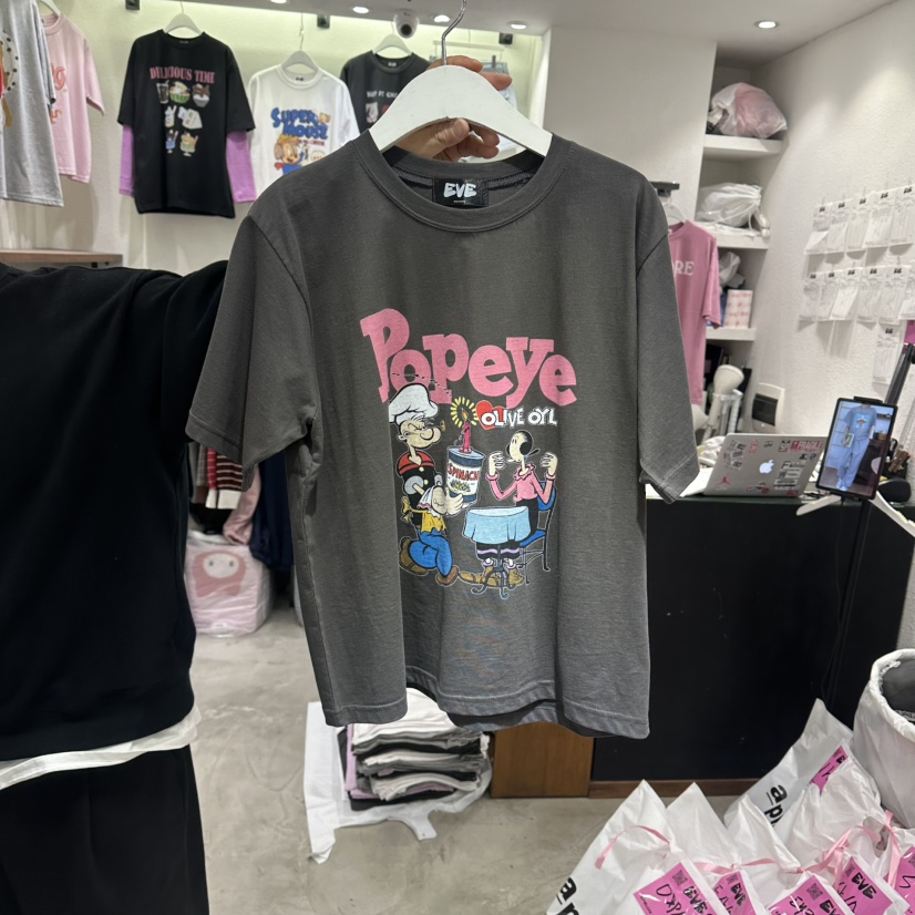 EVE韓國東大門直郵女士新款休閑推薦熱賣職業26春夏時尚T恤EVET恤圖色3