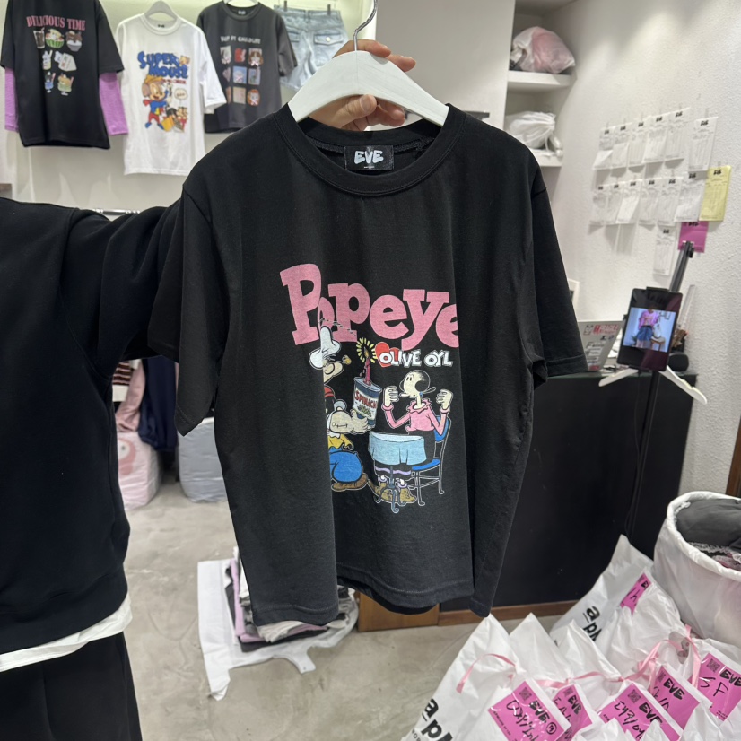 EVE韓國東大門直郵女士新款休閑推薦熱賣職業26春夏時尚T恤EVET恤圖色4