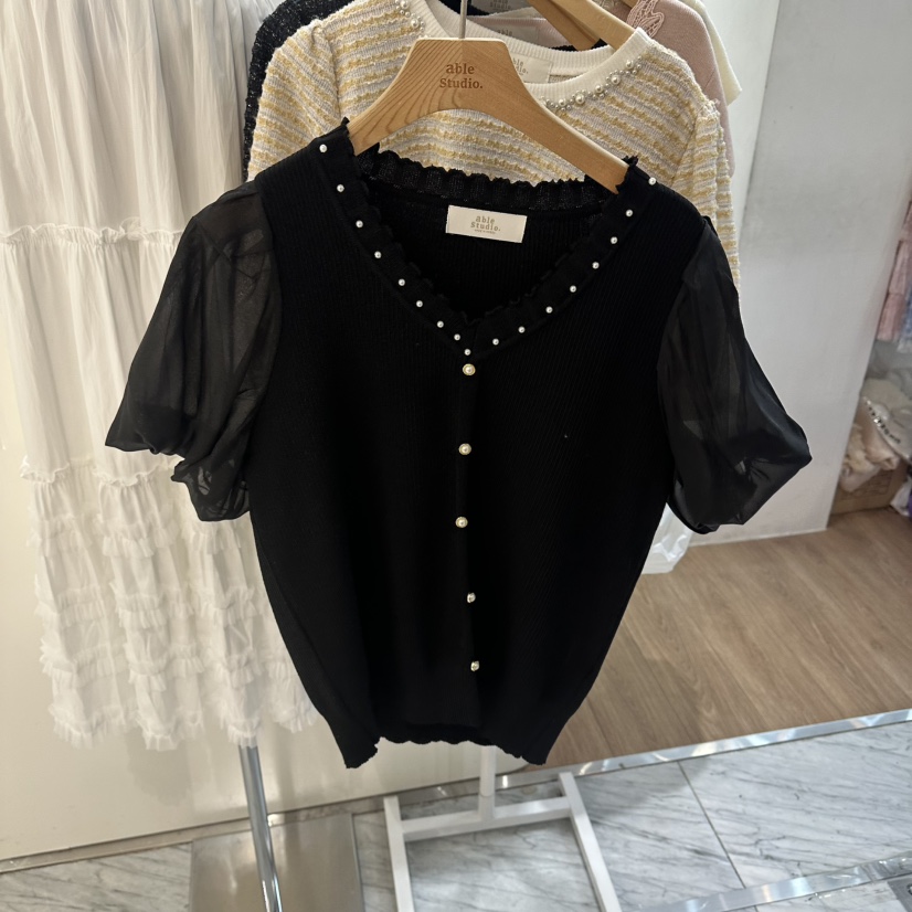 ABLESTUDIO韓國東大門代購女裝新款熱賣職業休閑人氣針織衫ABLESTUDIO針織衫圖色2