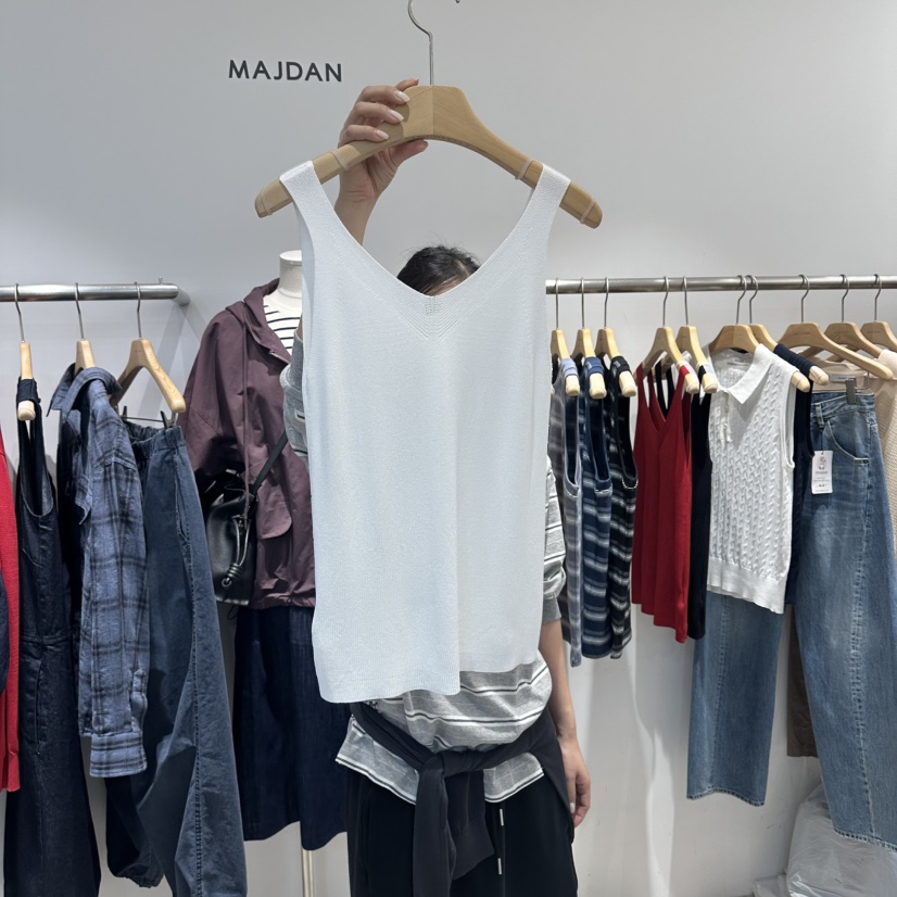 MAJDAN韓國代購女裝新款26春夏人氣職業熱賣休閑吊帶背心MAJDAN吊帶/背心