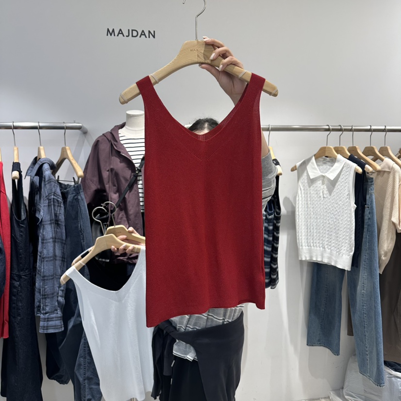 MAJDAN韓國代購女裝新款26春夏人氣職業熱賣休閑吊帶背心MAJDAN吊帶/背心圖色2