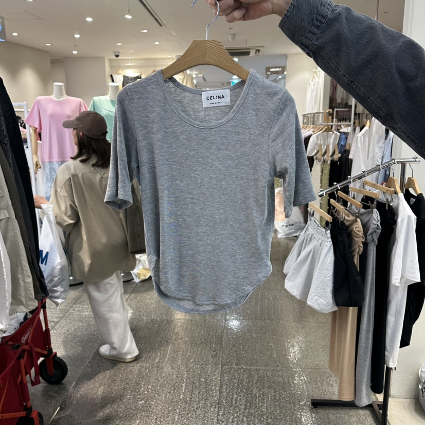 CELINA韓國直郵女裝新品職業26春夏休閑人氣推薦時尚熱賣T恤CELI_NAT恤圖色3