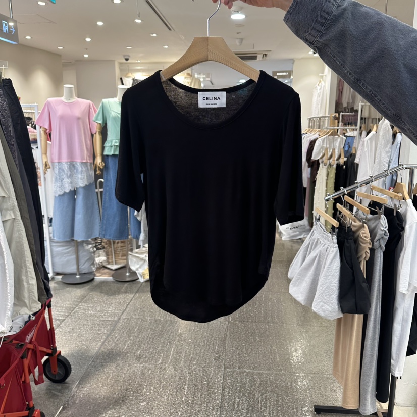 CELINA韓國直郵女裝新品職業26春夏休閑人氣推薦時尚熱賣T恤CELI_NAT恤圖色4
