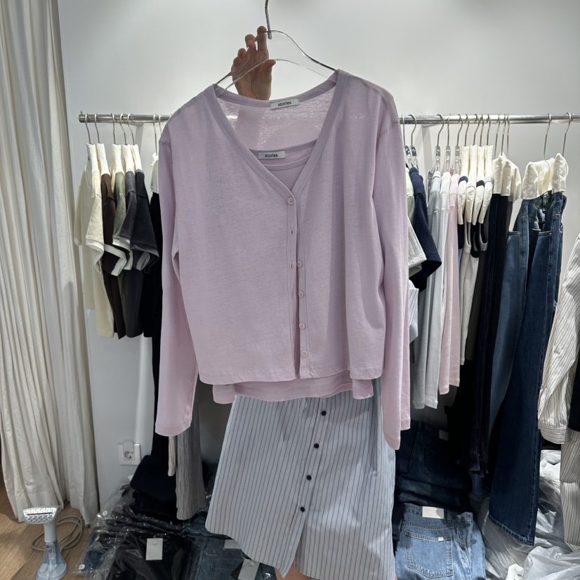 STORIES韓國東大門代購女裝新款職業人氣熱賣套裝兩件套棉布STORIES套裝圖色4