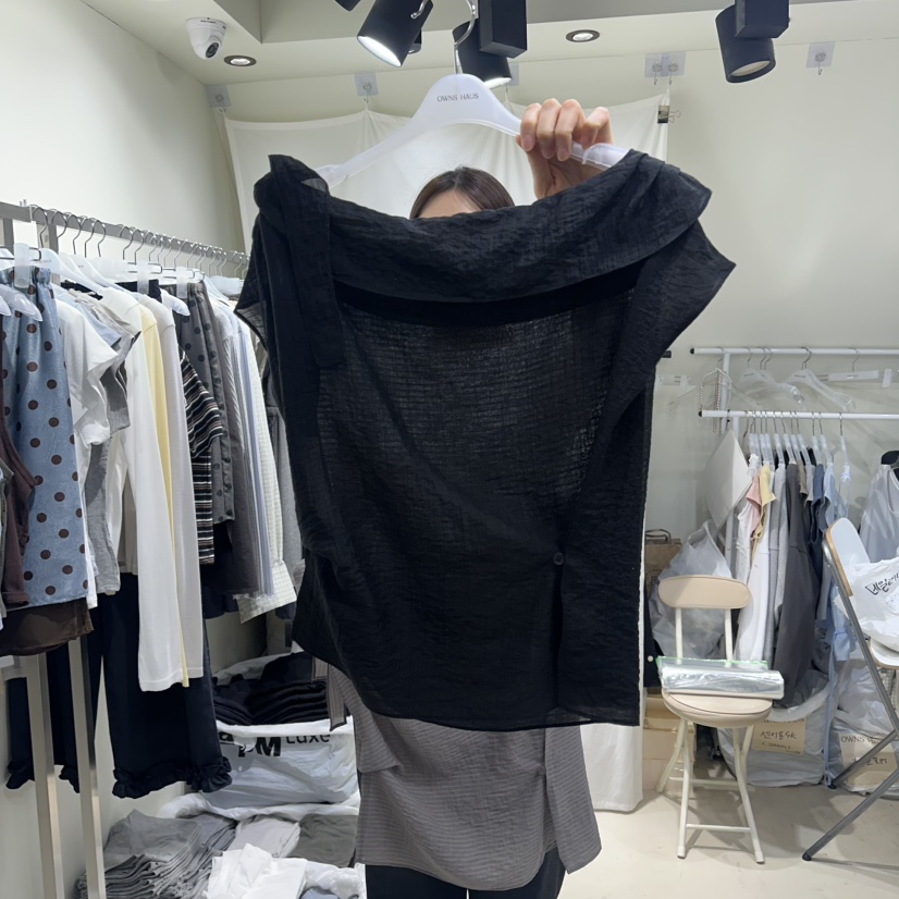 OWNS韓國直郵實拍女士新品人氣時尚熱賣職業26春夏襯衫蕾絲衫OWNS HAUS襯衫/蕾絲衫圖色3