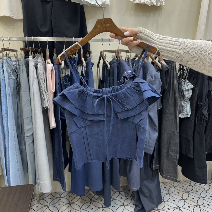 BAMBOLINA韓國代購女士新款推薦職業26春夏休閑人氣吊帶背心BAMBOLINA吊帶/背心圖色1