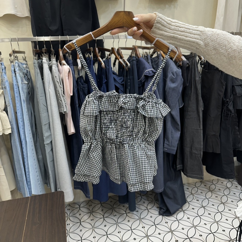 BAMBOLINA韓國東大門代購女士新品26春夏人氣職業吊帶背心BAMBOLINA吊帶/背心