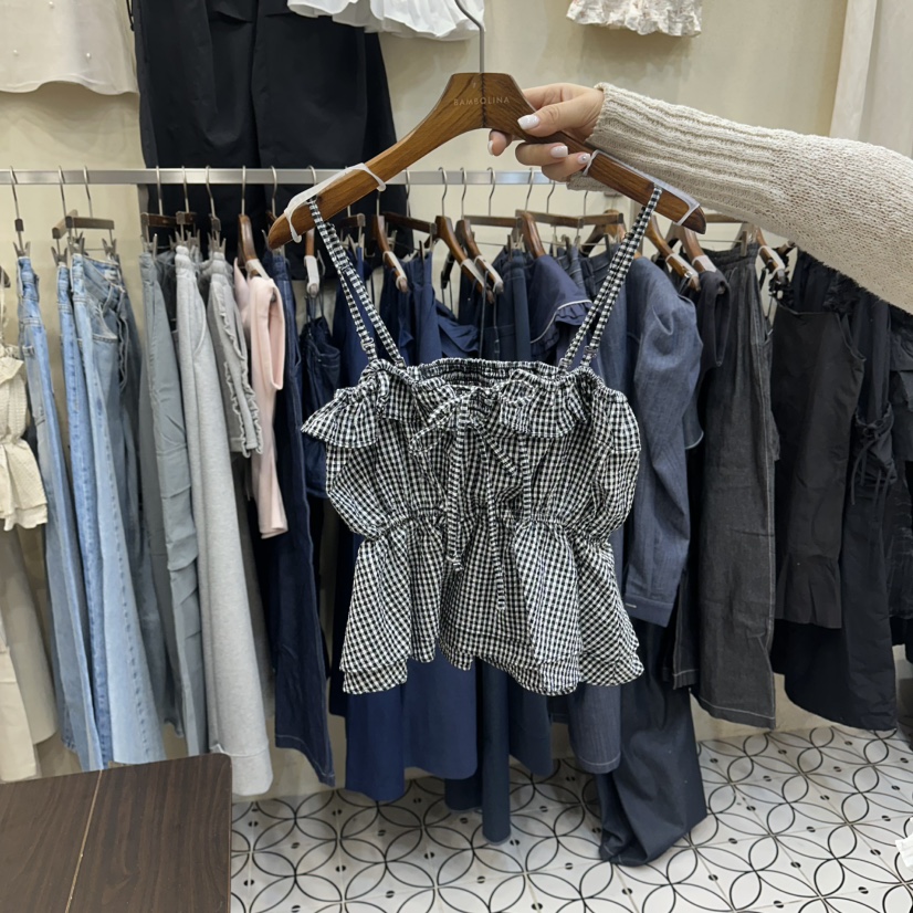 BAMBOLINA韓國東大門代購女士新品26春夏人氣職業吊帶背心BAMBOLINA吊帶/背心圖色2