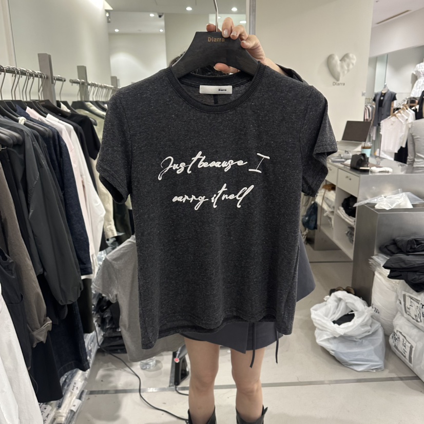 DIARRA韓國代購女裝新款休閑熱賣推薦人氣時尚職業26春夏T恤DIARRAT恤圖色2