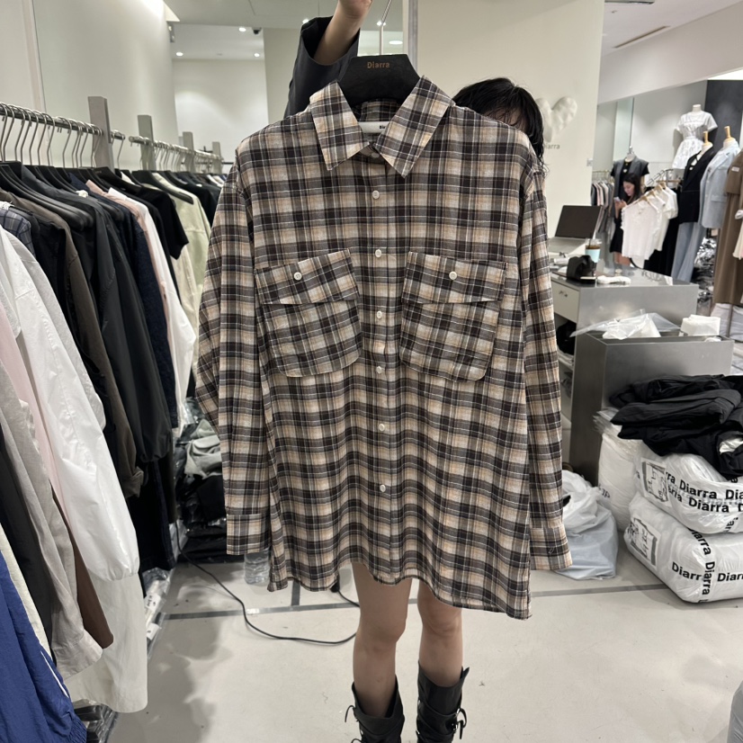 DIARRA韓國直郵女士新款人氣職業26春夏推薦休閑襯衫蕾絲衫DIARRA襯衫/蕾絲衫圖色1