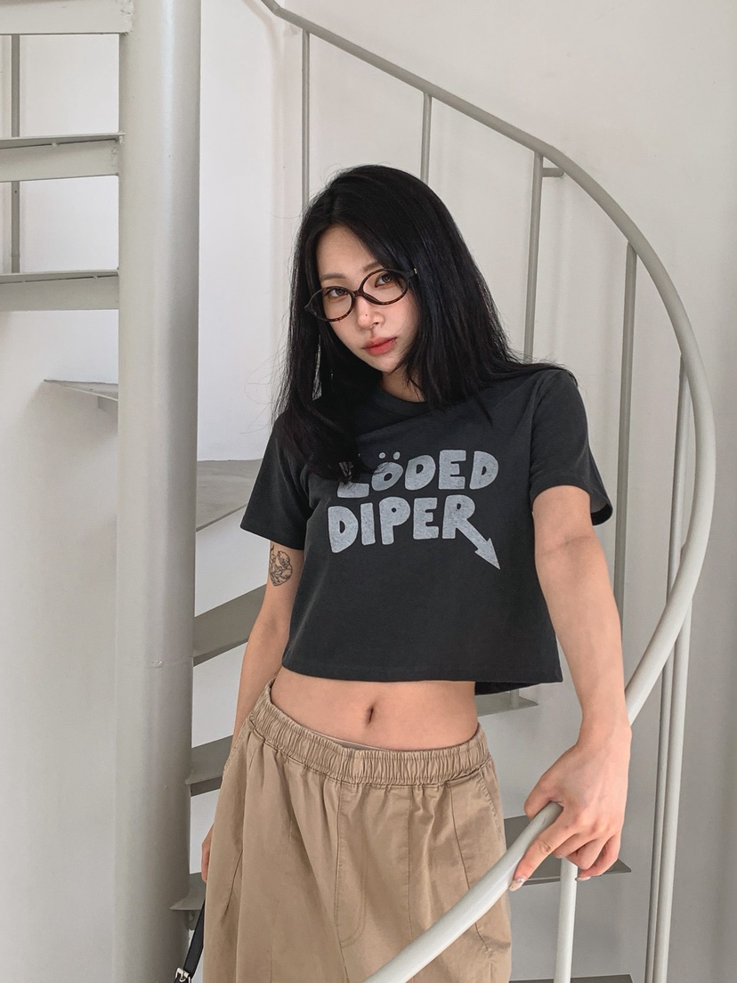 STICK WITH韓國直郵女裝新品時尚休閑人氣熱賣推薦26春夏T恤STICK WITHT恤