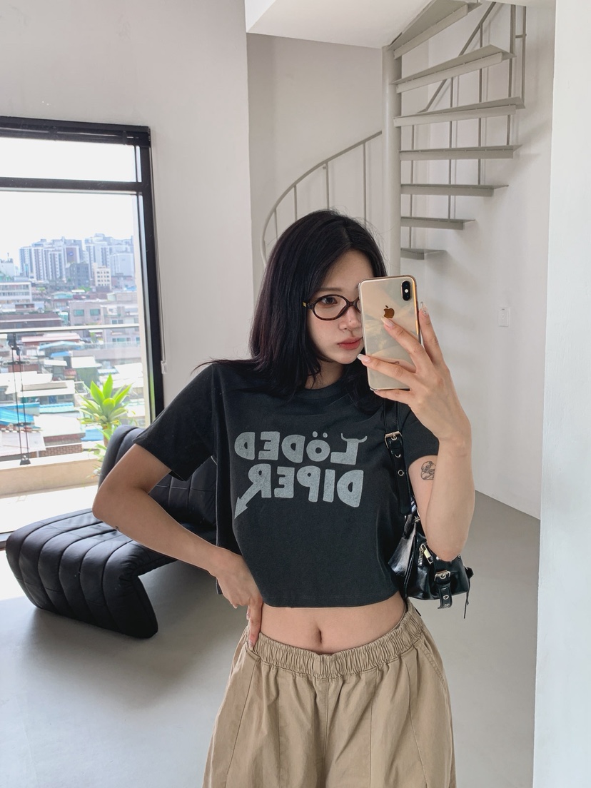 STICK WITH韓國直郵女裝新品時尚休閑人氣熱賣推薦26春夏T恤STICK WITHT恤