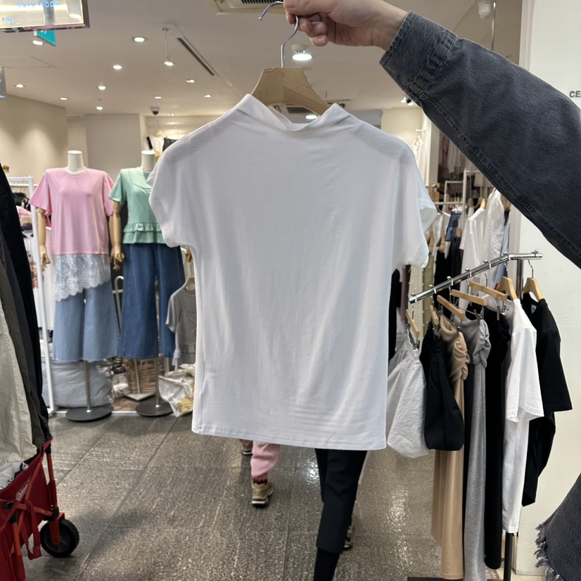 CELINA韓國直郵女裝新款時尚休閑人氣26春夏推薦熱賣職業T恤CELI_NAT恤圖色1