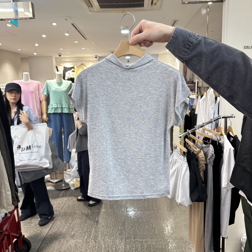 CELINA韓國直郵女裝新款時尚休閑人氣26春夏推薦熱賣職業T恤CELI_NAT恤圖色2