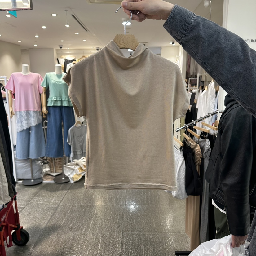 CELINA韓國直郵女裝新款時尚休閑人氣26春夏推薦熱賣職業T恤CELI_NAT恤圖色3