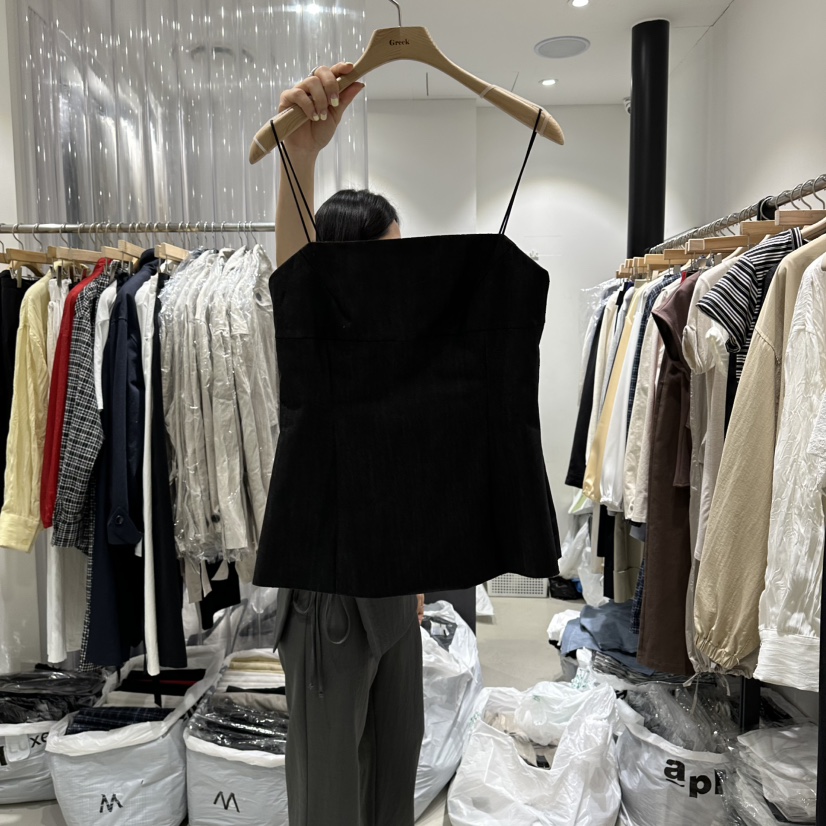 GREEK韓國代購女裝新款人氣熱賣時尚26春夏休閑職業吊帶背心GREEK吊帶/背心圖色2