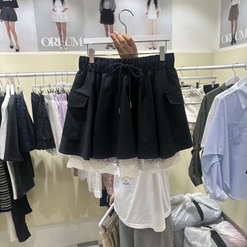 OREUM韓國直郵女士新品時尚人氣26春夏職業休閑熱賣推薦裙褲OREUM裙褲圖色3黑色