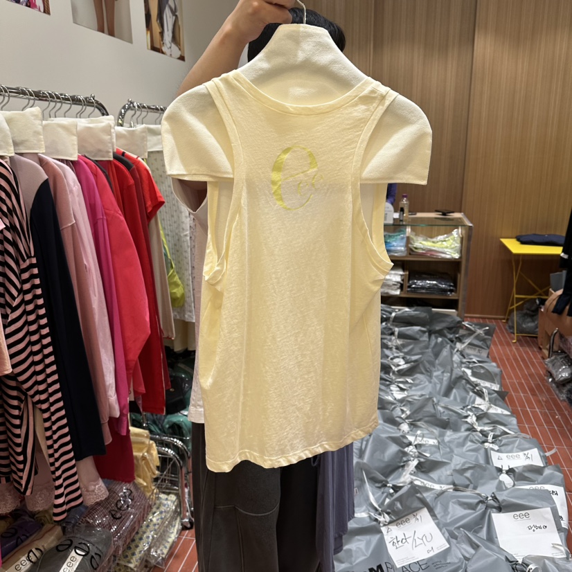 EEE韓國直郵實拍女士新款26春夏推薦時尚職業熱賣吊帶背心EEE吊帶/背心