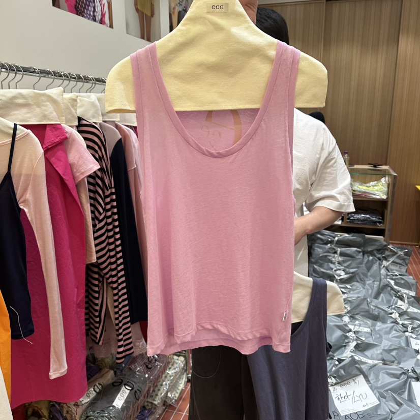 EEE韓國直郵實拍女士新款26春夏推薦時尚職業熱賣吊帶背心EEE吊帶/背心圖色1