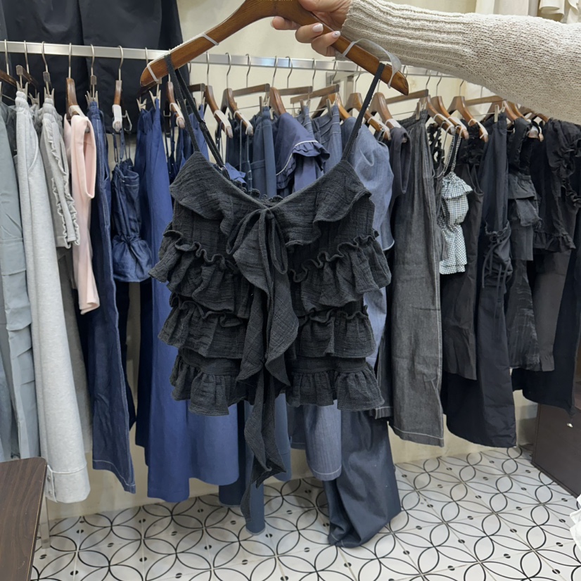 BAMBOLINA韓國直郵實拍女裝新款26春夏推薦人氣休閑吊帶背心BAMBOLINA吊帶/背心圖色2