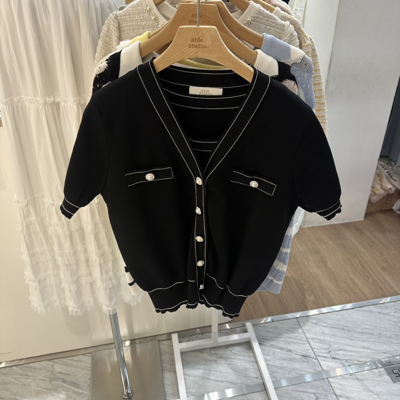 ABLESTUDIO韓國直郵實拍女士新品休閑人氣熱賣時尚針織衫ABLESTUDIO針織衫圖色2