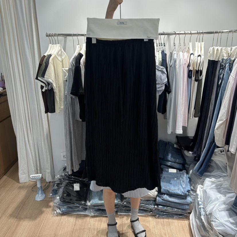 STORIES韓國東大門直郵女裝新品時尚推薦職業26春夏熱賣長裙STORIES長裙圖色2