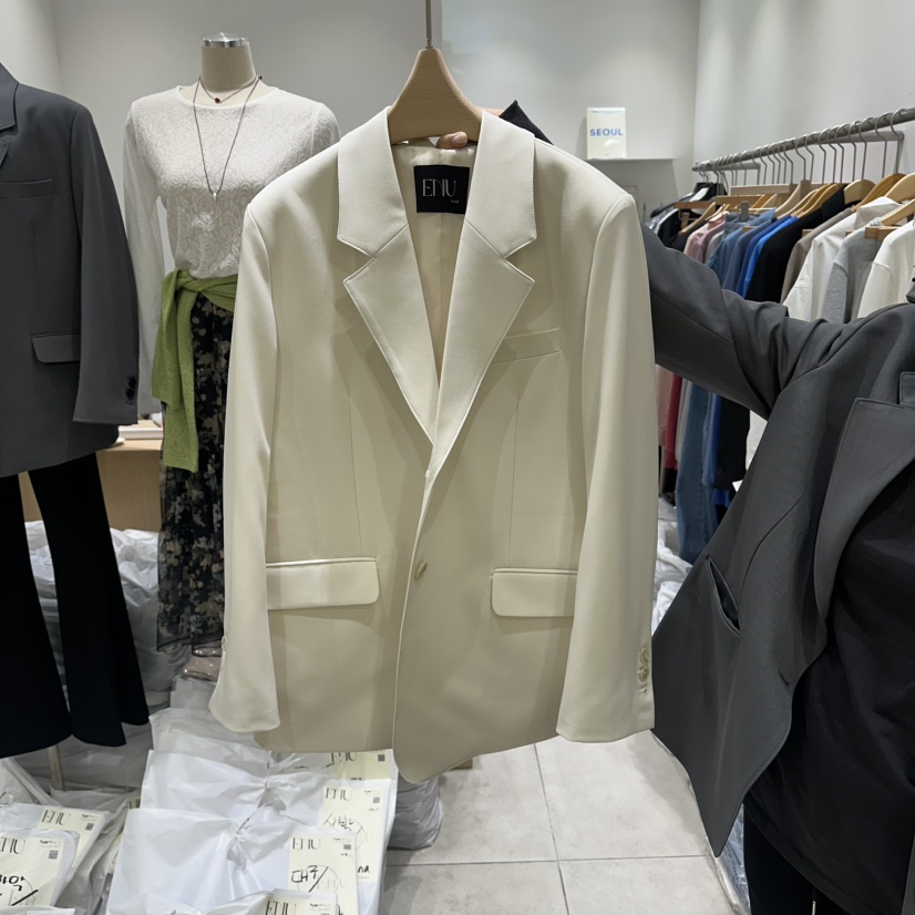 EN.U韓國東大門直郵女裝新品休閑26春夏熱賣人氣推薦夾克EN.U夾克圖色1