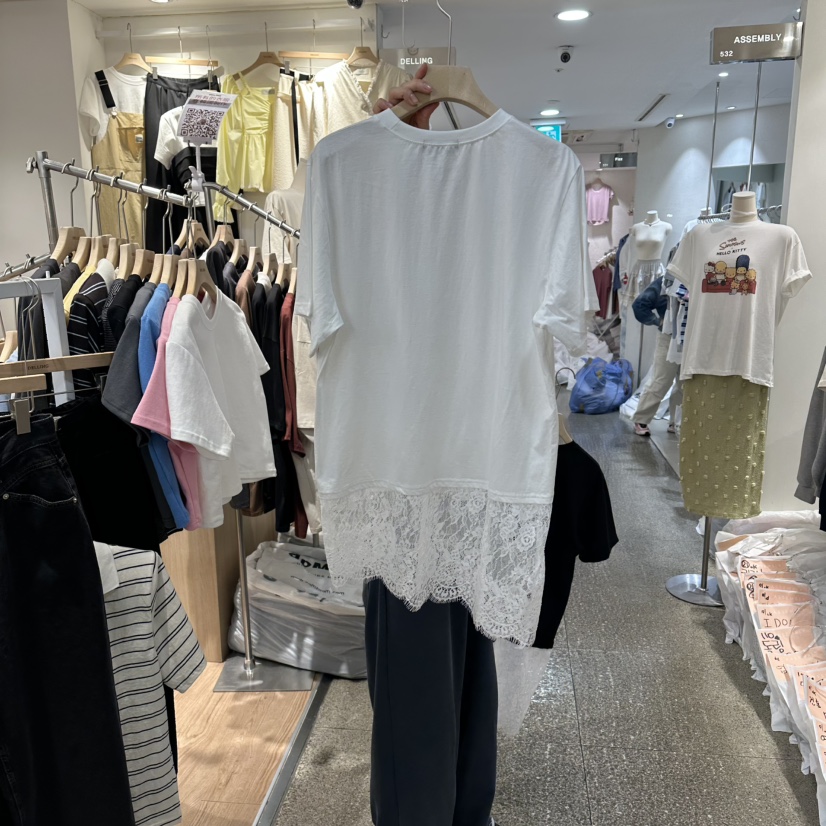 DELLING韓國直郵實拍女士新品職業時尚人氣連衣裙蕾絲長款DELLING連衣裙