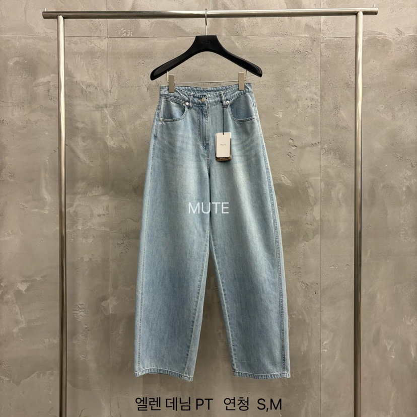 MUTE-P韓國代購女裝新品26春夏推薦熱賣人氣時尚職業牛仔褲MUTE牛仔褲圖色2