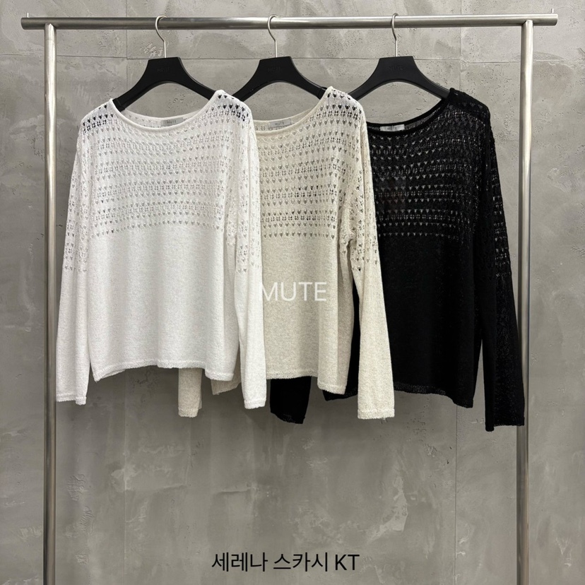 MUTE-P韓國直郵實拍女裝新款推薦26春夏熱賣職業休閑針織衫MUTE針織衫
