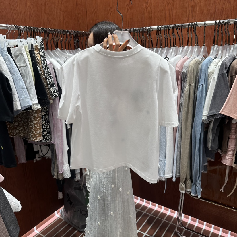 ILLO/MOCI韓國直郵實拍女士新款26春夏時尚推薦熱賣職業T恤ILLO/MOCIT恤