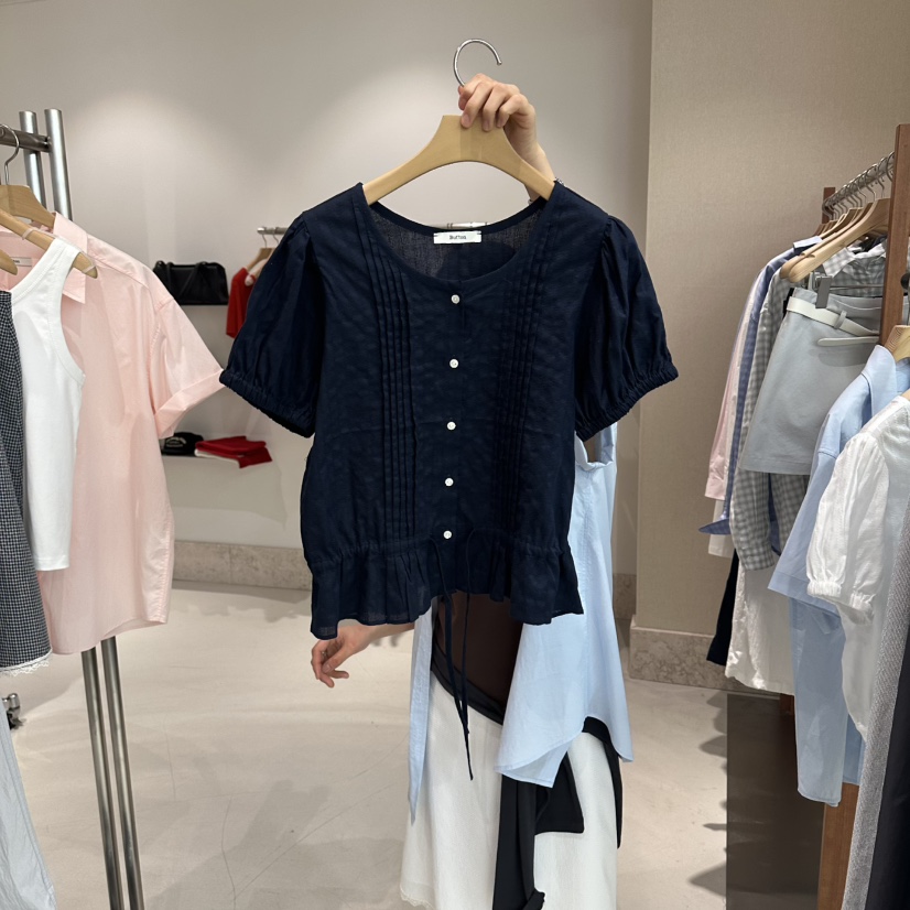 ANDMORE BUTTON韓國代購女裝新款職業26春夏熱賣襯衫蕾絲衫ANDMORE BUTTON襯衫/蕾絲衫圖色2